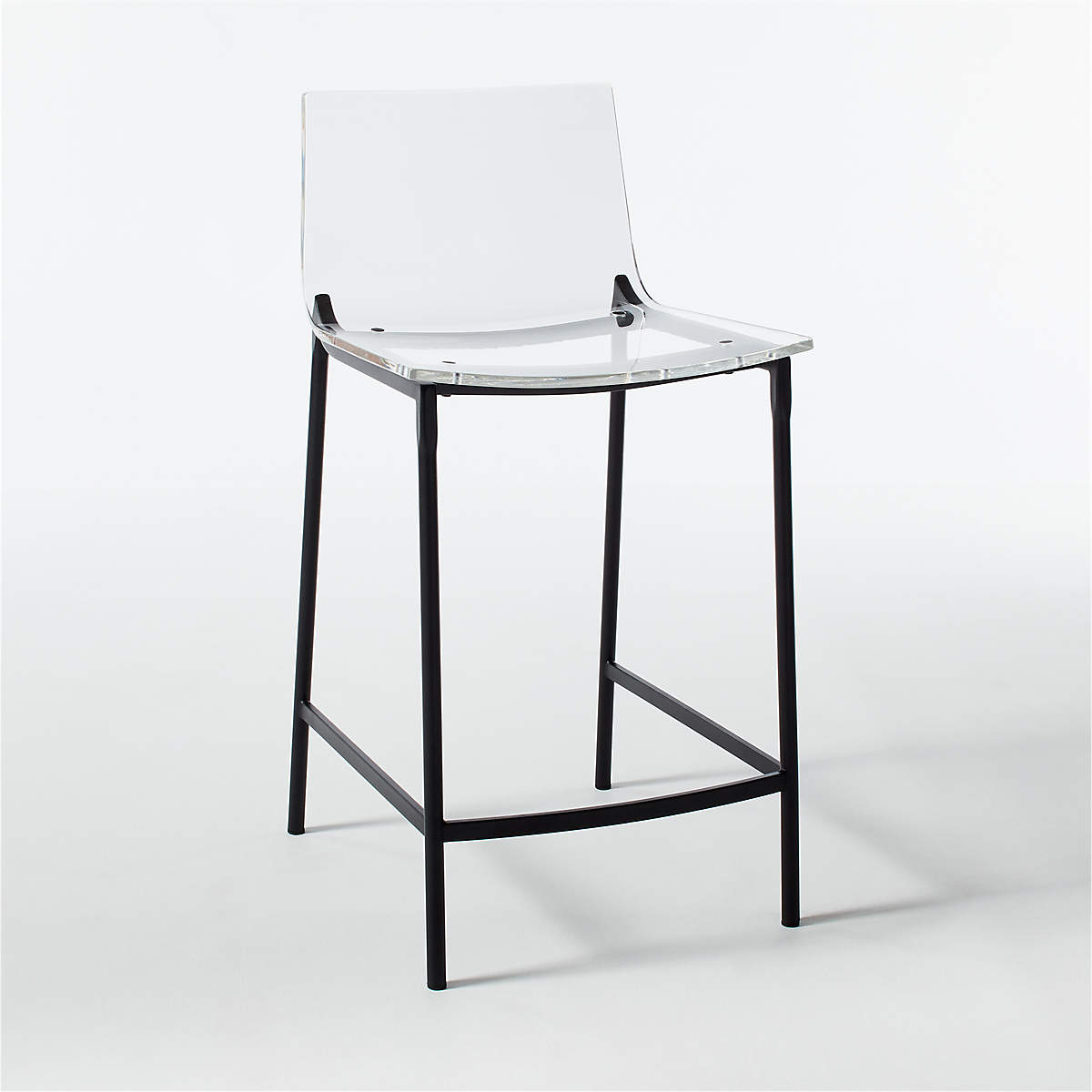 Chiaro Clear Counter Stool Black thumbnail 6