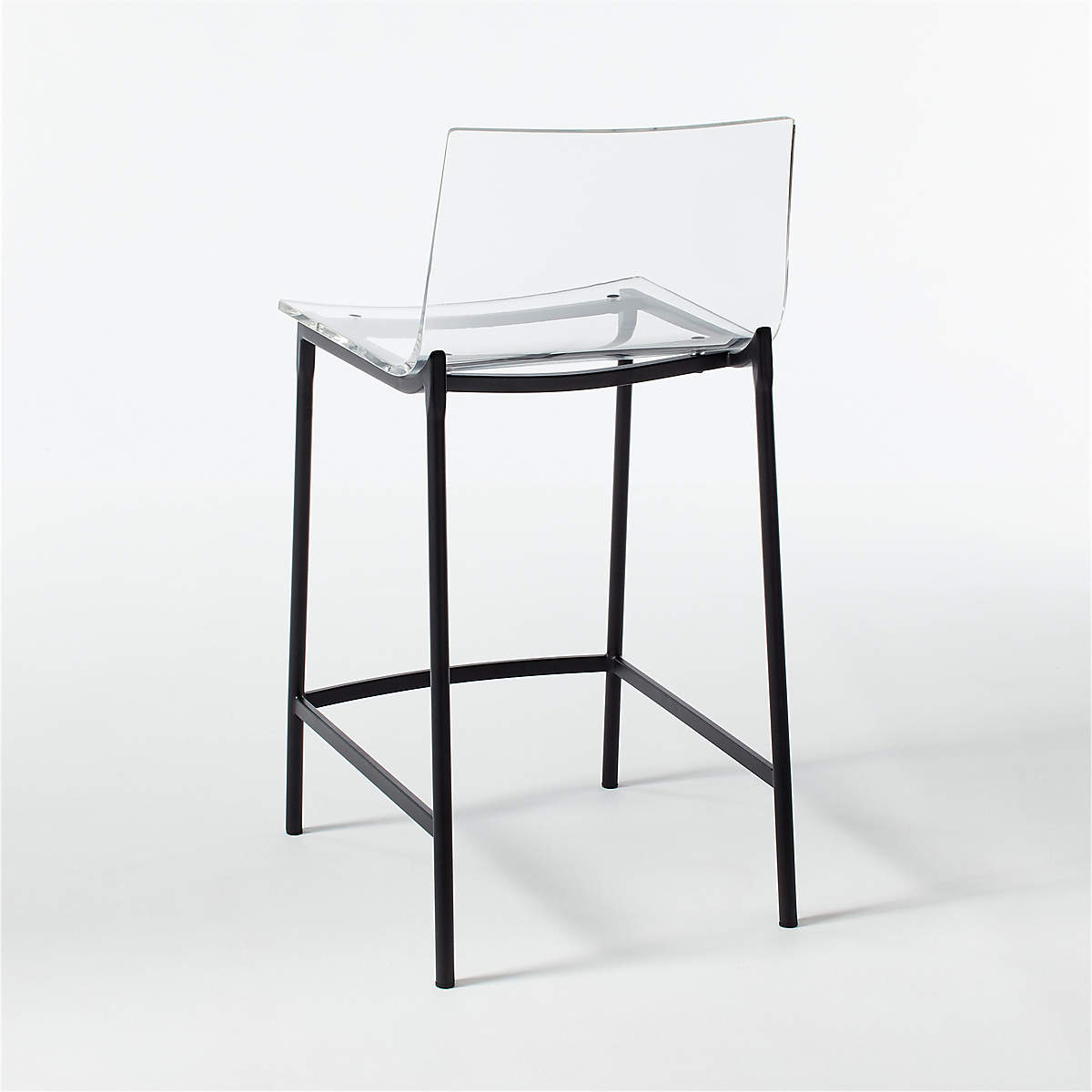 Chiaro Clear Counter Stool Black thumbnail 7