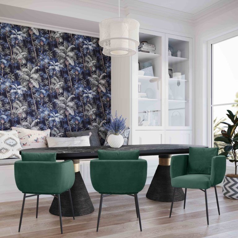 Rowena Oval Dining Table - Black thumbnail 2