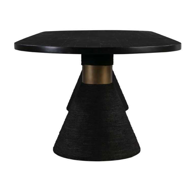 Rowena Oval Dining Table - Black thumbnail 3