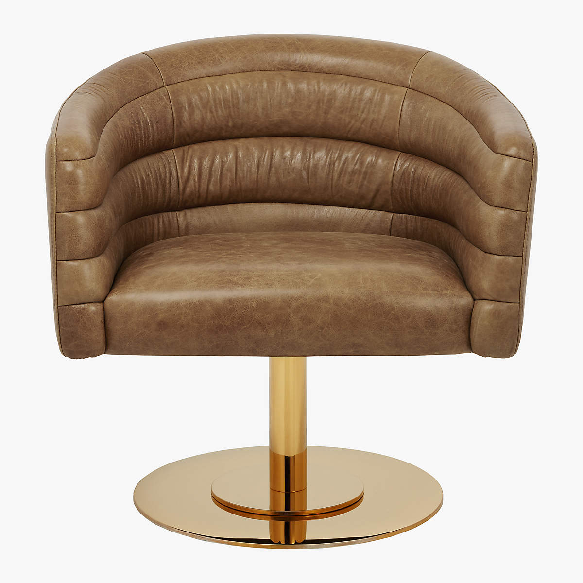 Cupa Saddle Leather Swivel Base Chair thumbnail 5