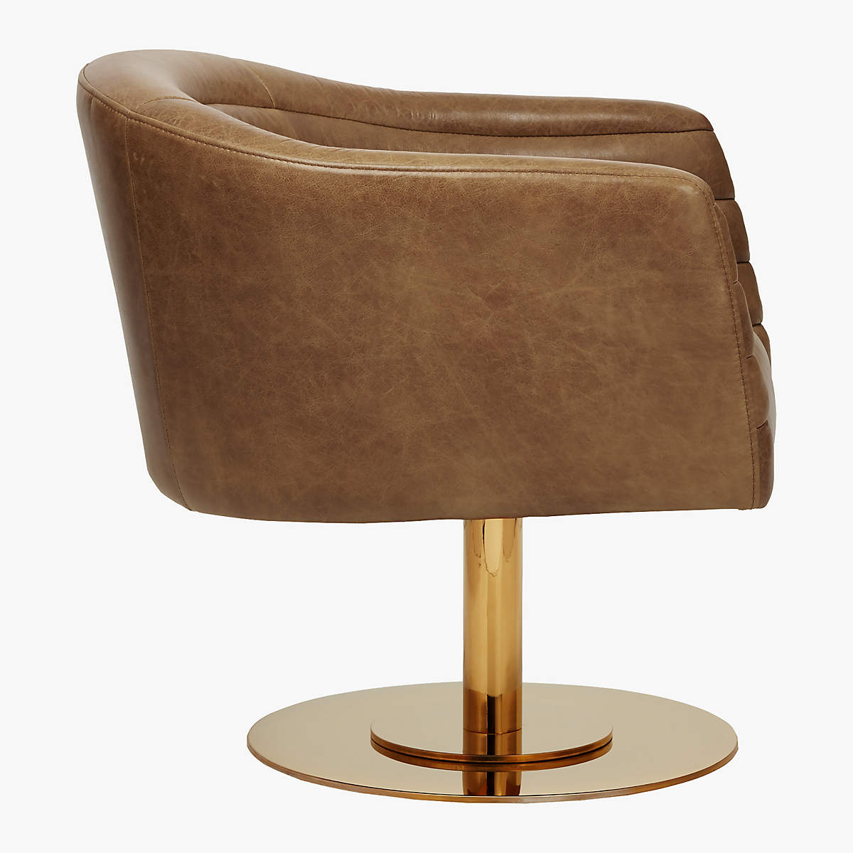 Cupa Saddle Leather Swivel Base Chair thumbnail 6