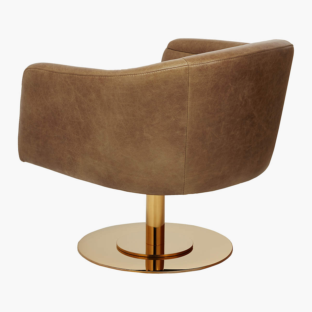 Cupa Saddle Leather Swivel Base Chair thumbnail 7