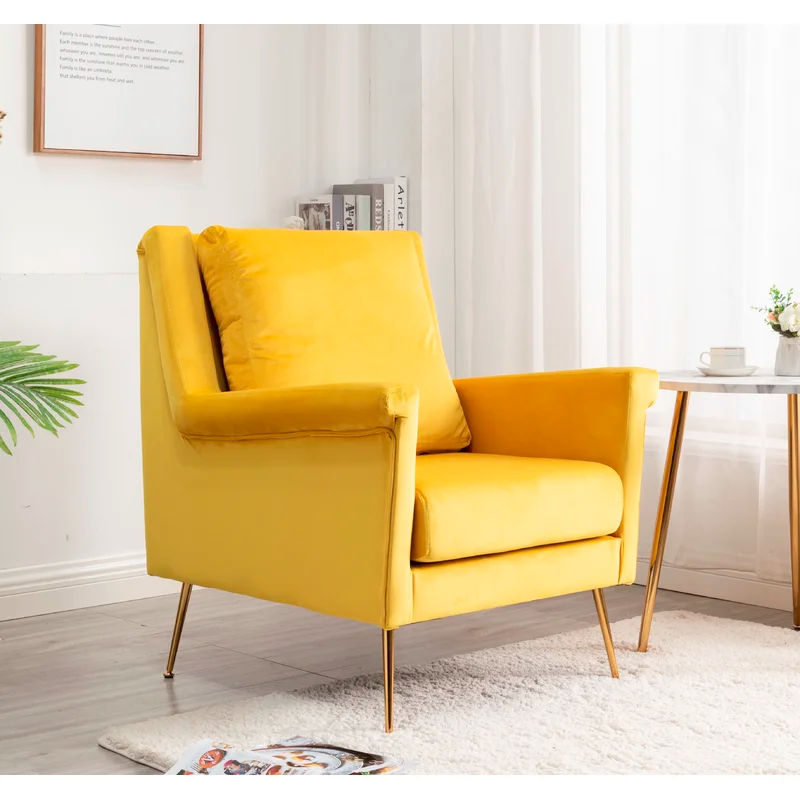 Demi 30'' Wide Velvet Armchair thumbnail 2