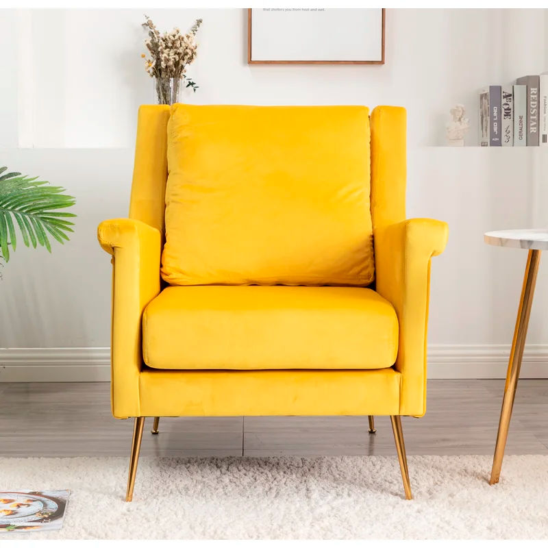 Demi 30'' Wide Velvet Armchair thumbnail 3