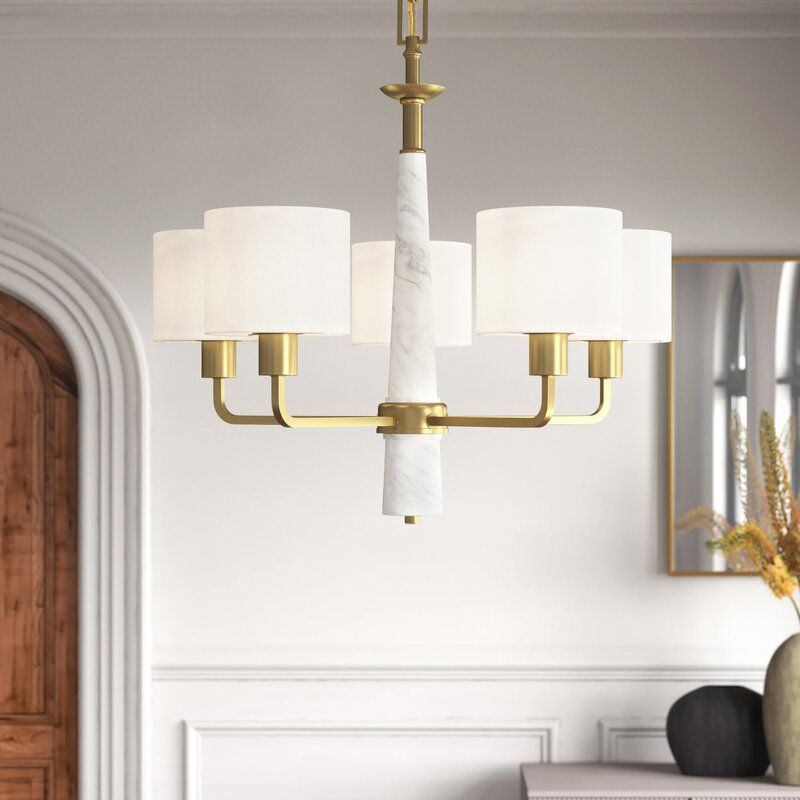 Carmeline 5 Light Lantern Traditional Chandelier thumbnail 4