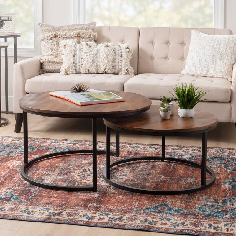 Edorta 2 Piece Coffee Table Set thumbnail 2