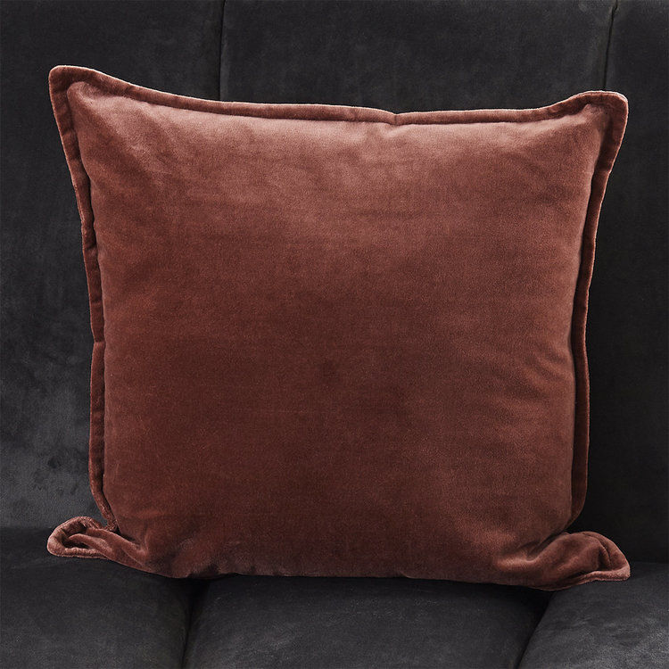 Cotton Velvet Pillow With Insert-18"x18" thumbnail 2