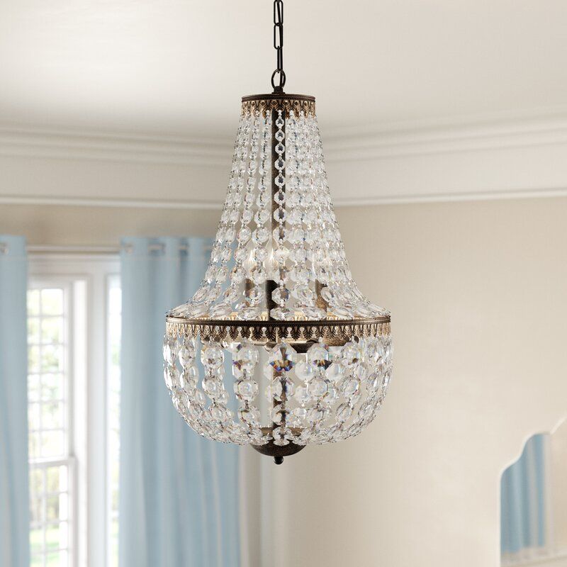 Dasheil Light Unique  Statement Empire Chandelier with Crystal thumbnail 4