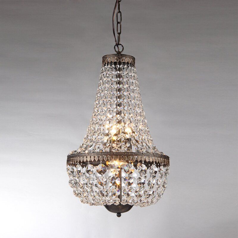 Dasheil Light Unique  Statement Empire Chandelier with Crystal thumbnail 3