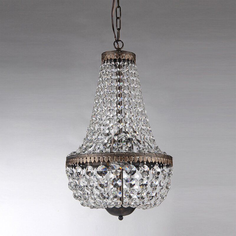 Dasheil Light Unique  Statement Empire Chandelier with Crystal thumbnail 2