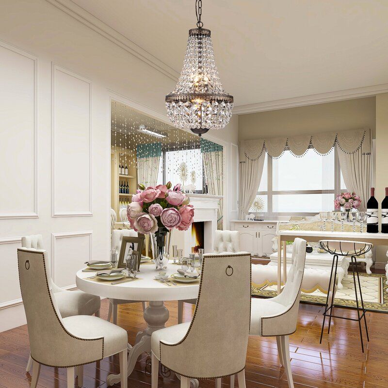 Dasheil Light Unique  Statement Empire Chandelier with Crystal thumbnail 7