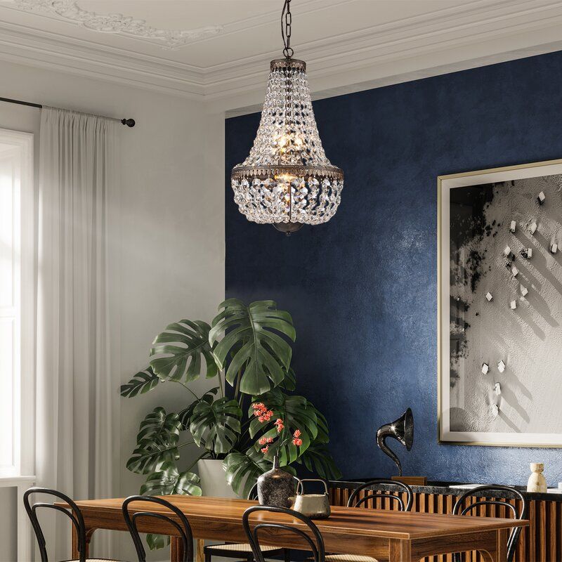 Dasheil Light Unique  Statement Empire Chandelier with Crystal thumbnail 8