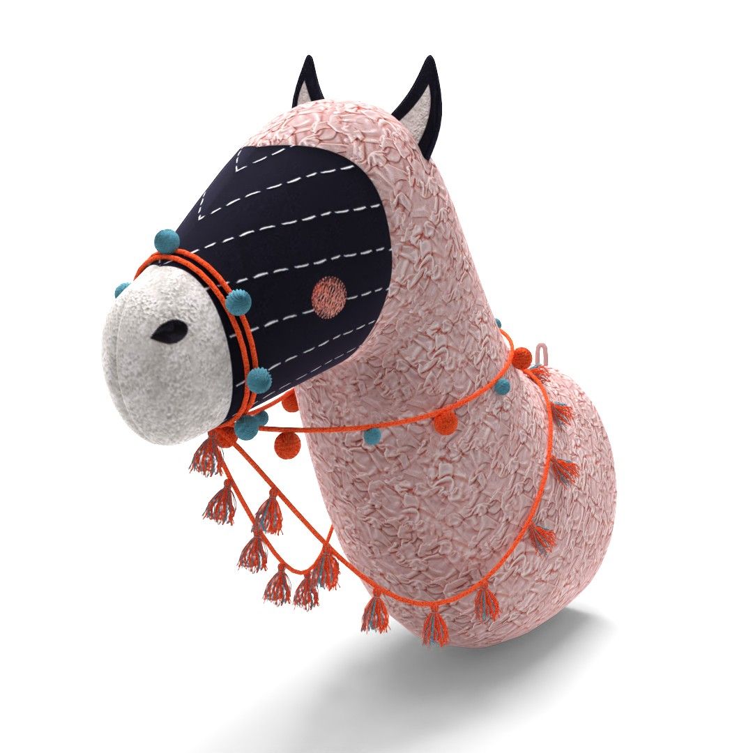 Curious Llama Head Wall Decor thumbnail 2