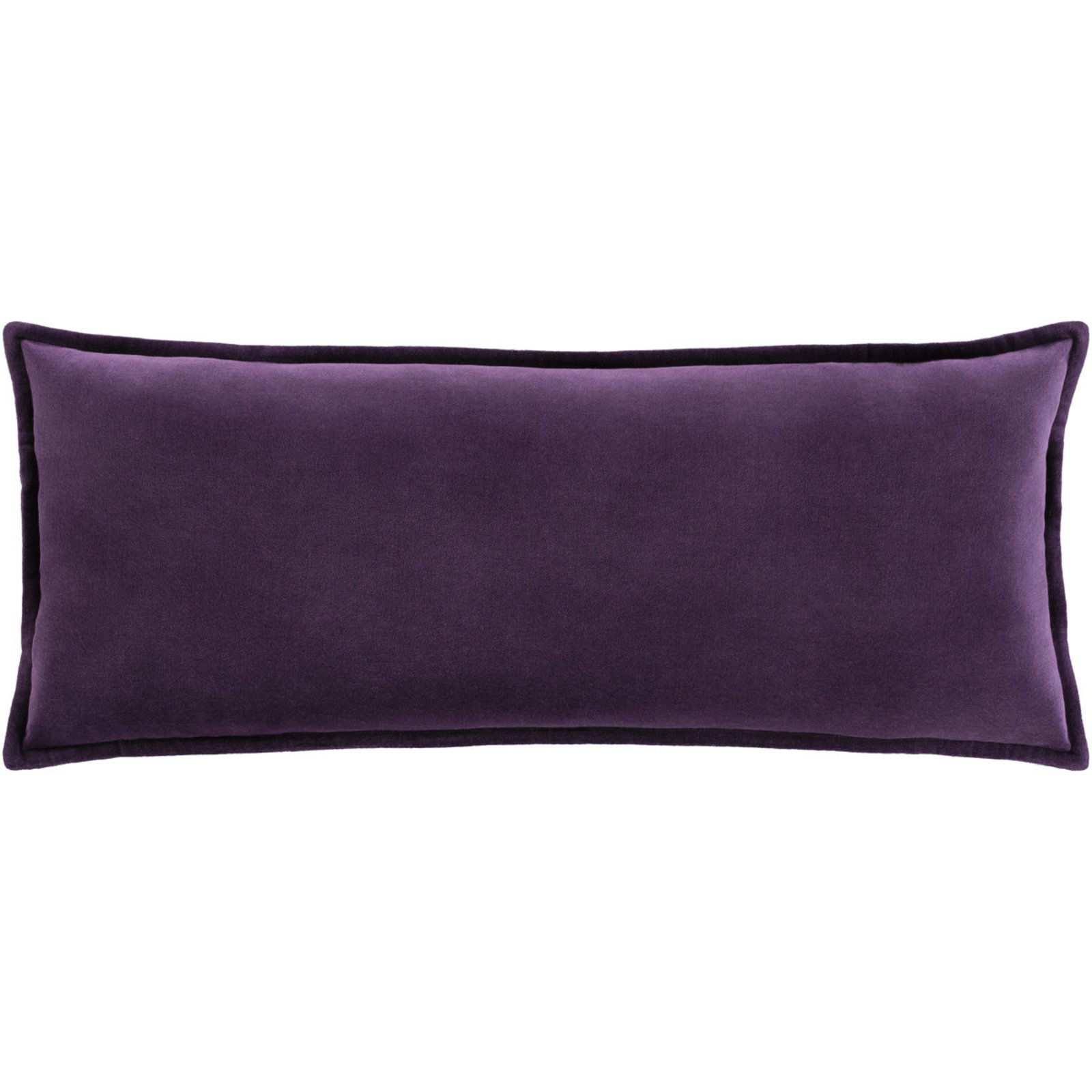 Velvet Lumbar Pillow With Insert 30"x12" thumbnail 2