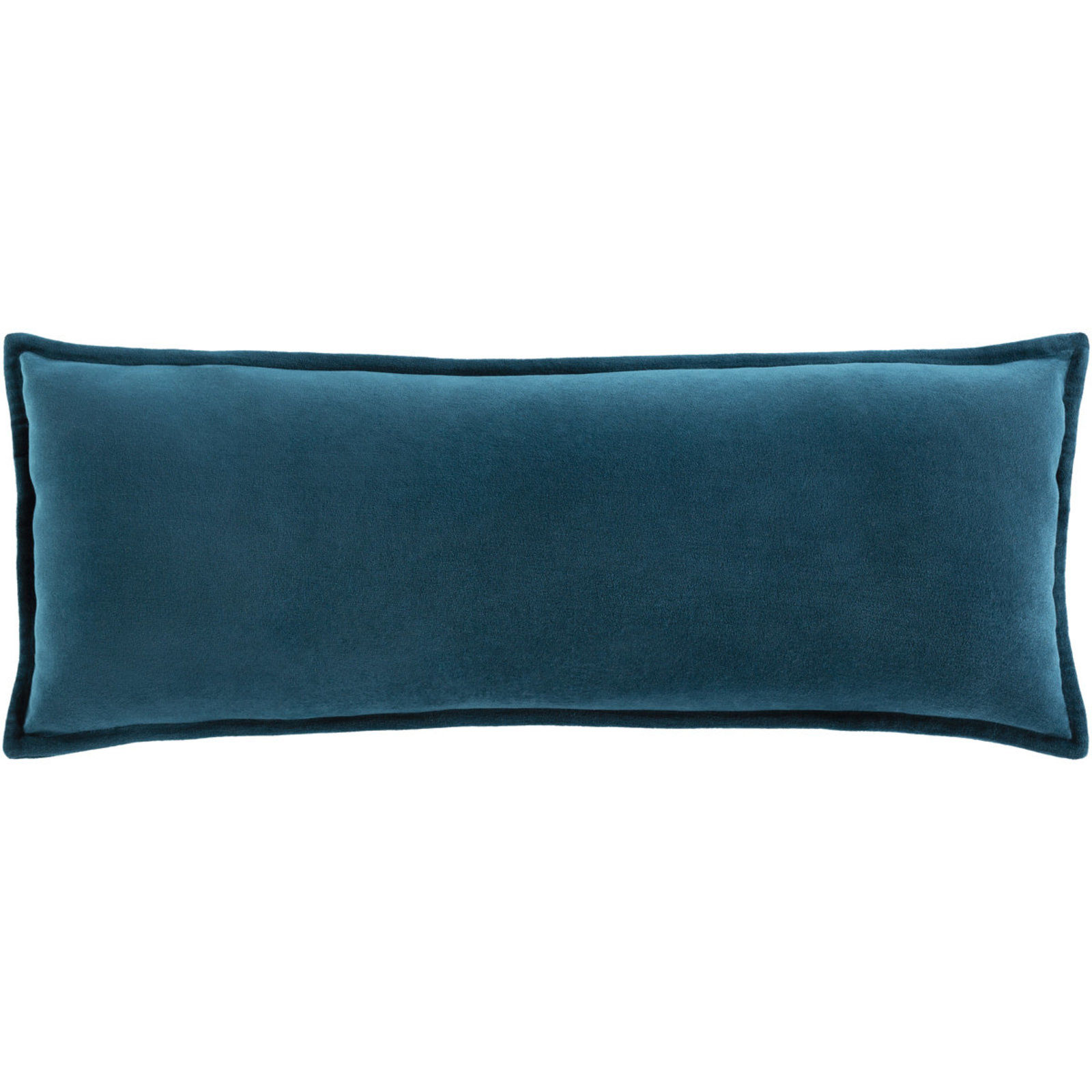 Velvet Lumbar Pillow With Insert 30"x12" thumbnail 2