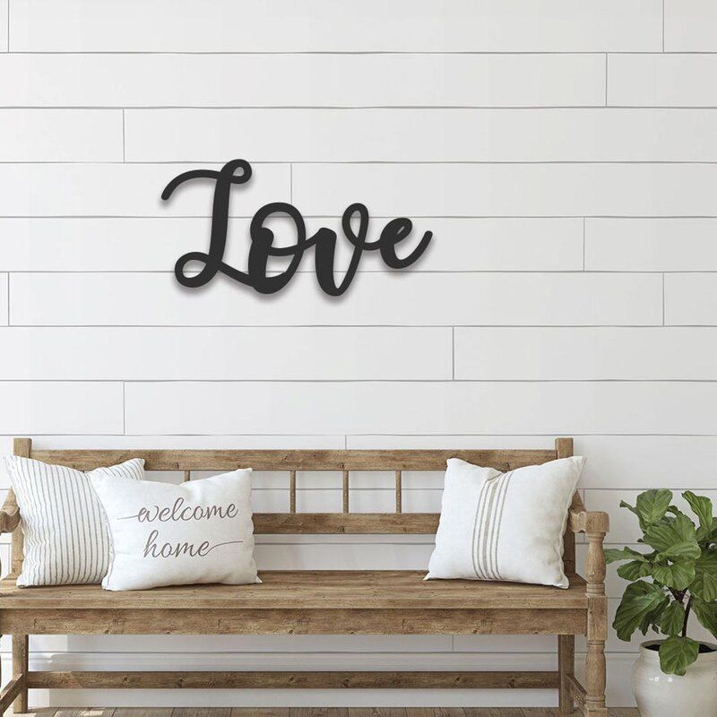 Cursive Word Love Sign Wall Décor thumbnail 2