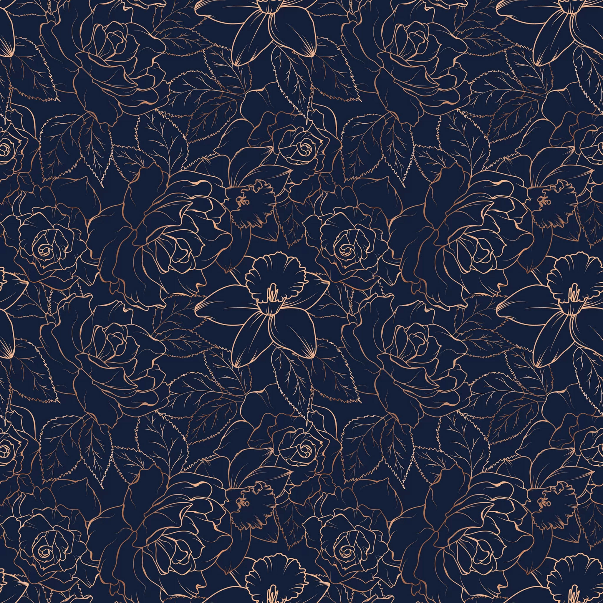 Rose Peony Daffodil Narcissus Blossom Peel and Stick Wallpaper thumbnail 5