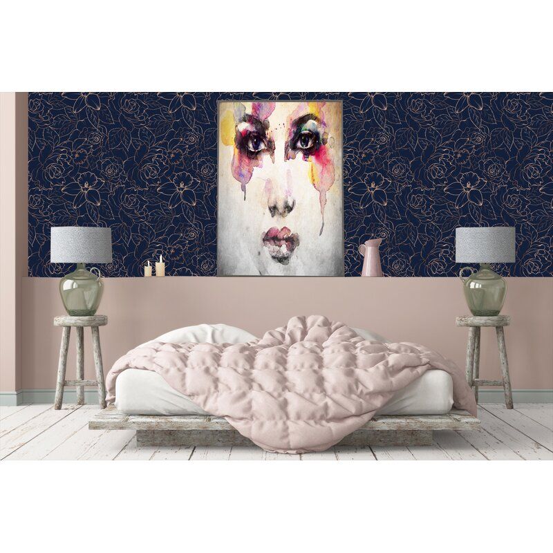 Rose Peony Daffodil Narcissus Blossom Peel and Stick Wallpaper thumbnail 4