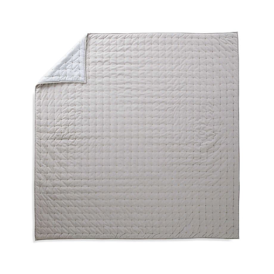 Chambray Grey Twin Quilt thumbnail 3