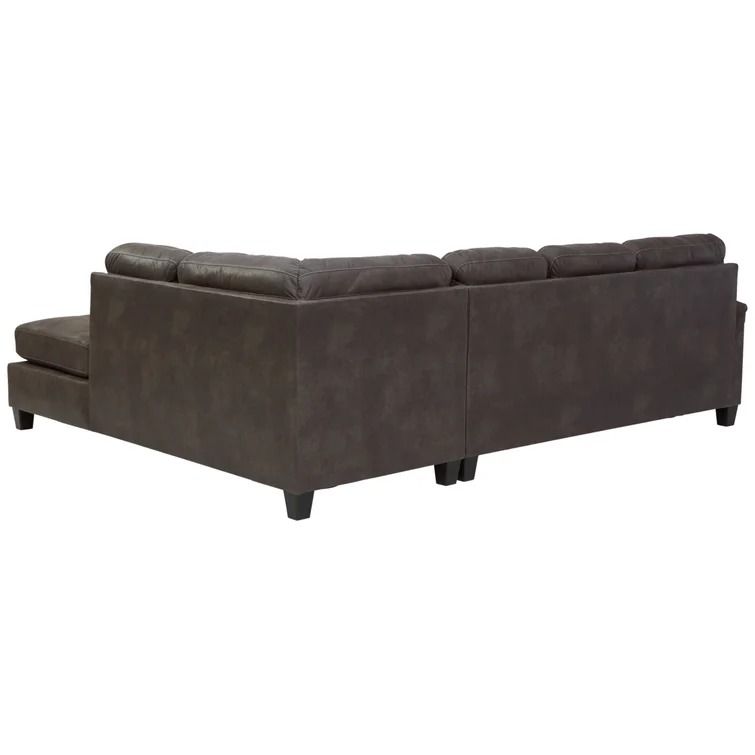Navi Faux Leather Sleeper Sofa And Chaise thumbnail 3