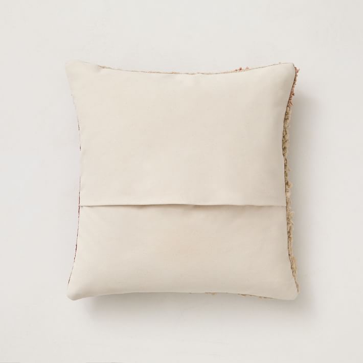 Artisan Stepped Colorblock Shag Pillow Cover no insert-20''x20'' thumbnail 2