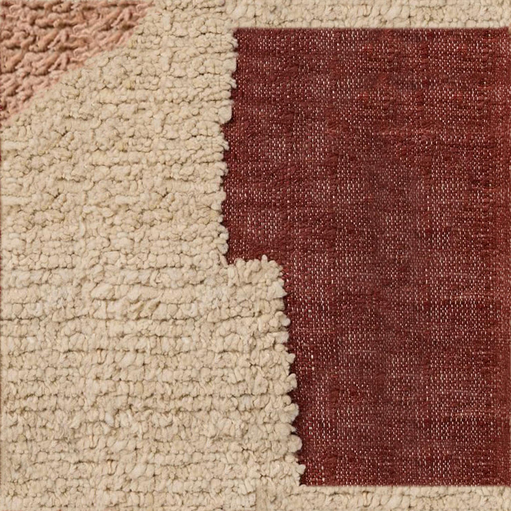 Artisan Stepped Colorblock Shag Pillow Cover no insert-20''x20'' thumbnail 5
