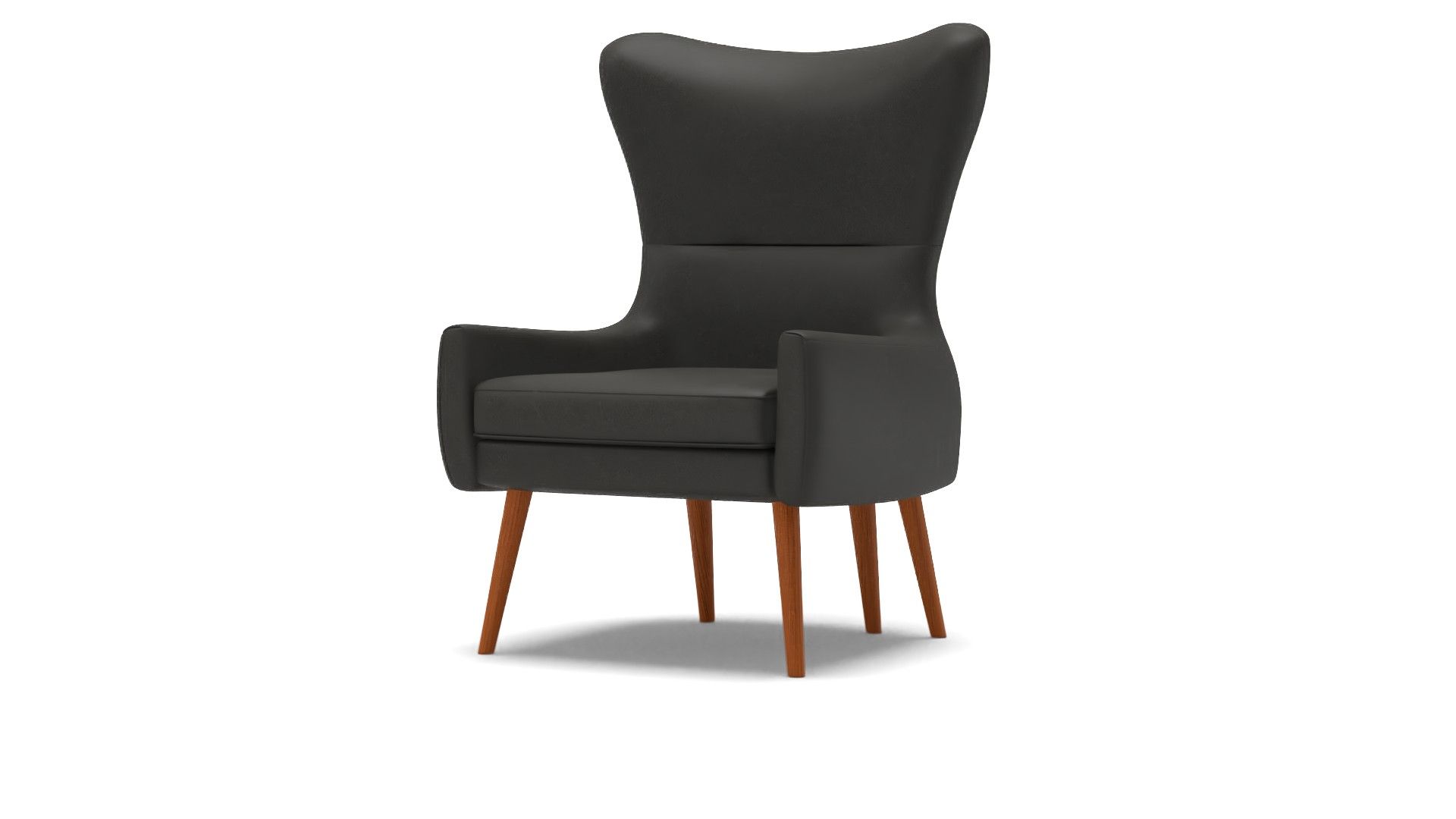 Erik Leather Wing Chair thumbnail 3