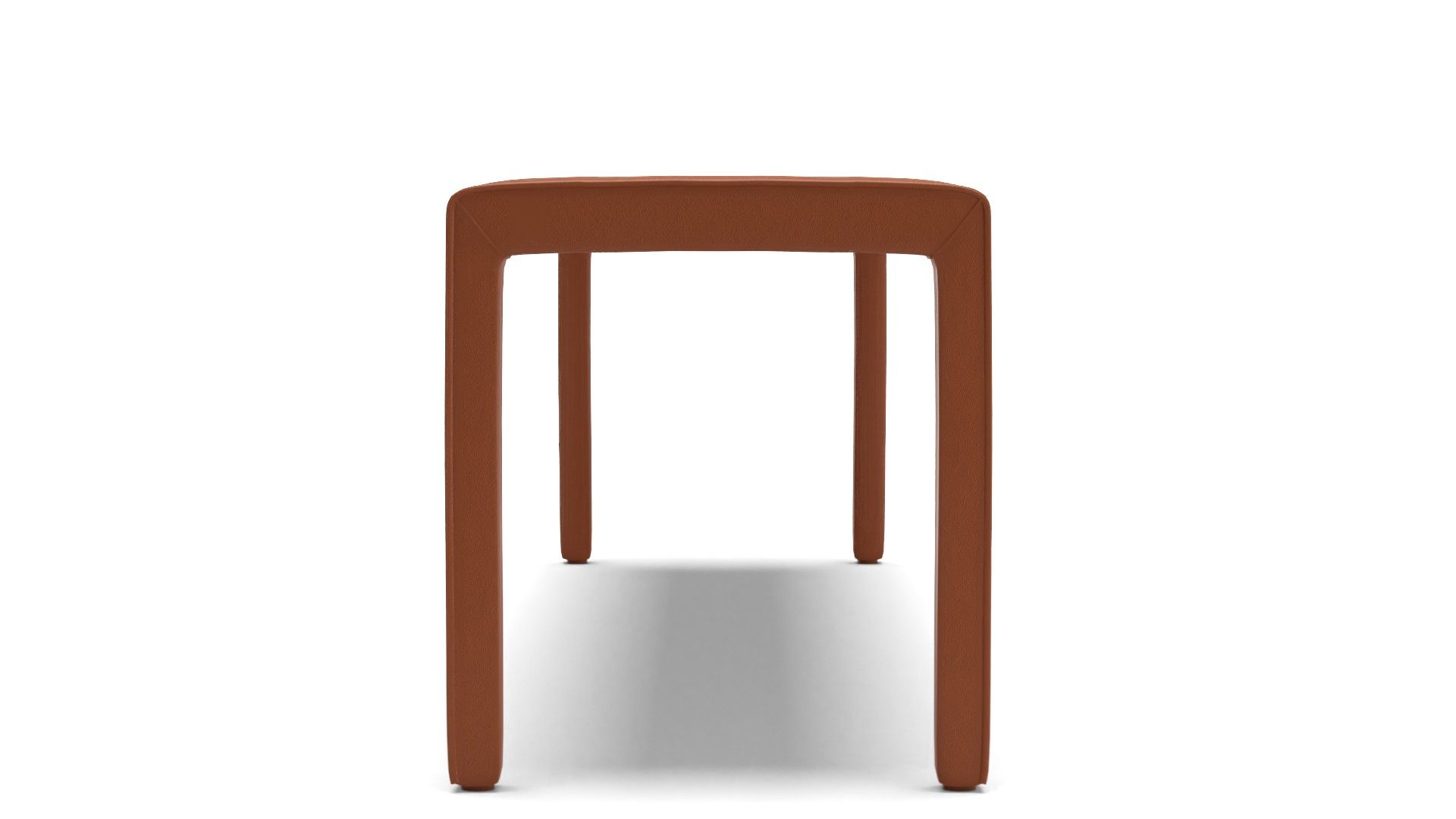 Folio Whiskey Brown Top Grain Leather Bench thumbnail 3