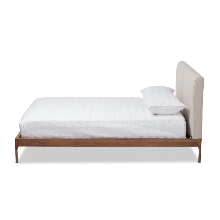 Mcrae Solid Wood And Upholstered Low Profile Platform Bed-Full thumbnail 3