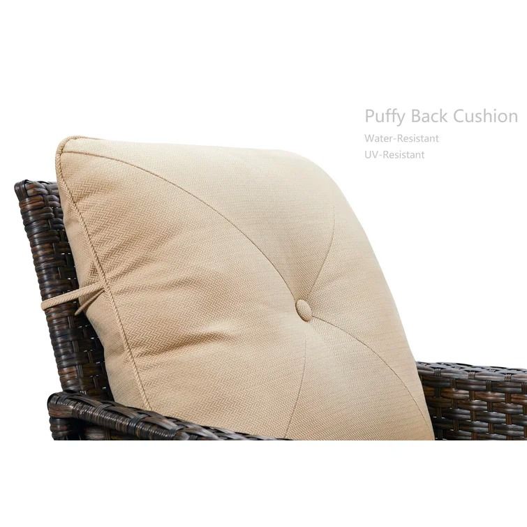Brentwood Outdoor Loveseat with Cushions thumbnail 3
