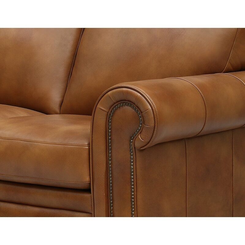 Iwan Genuine Leather Rolled Arm Sofa thumbnail 5
