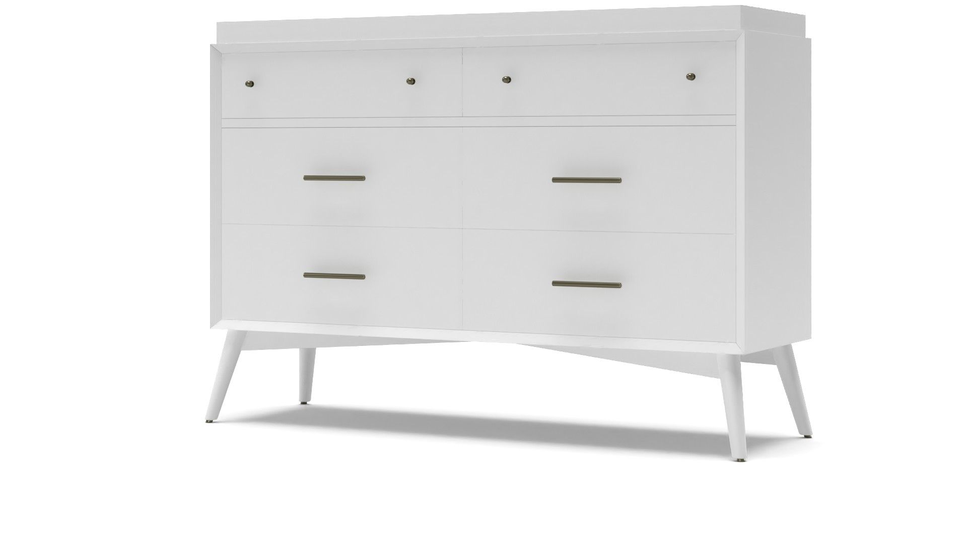 Mid Century 6 Drawer Changing Table thumbnail 2