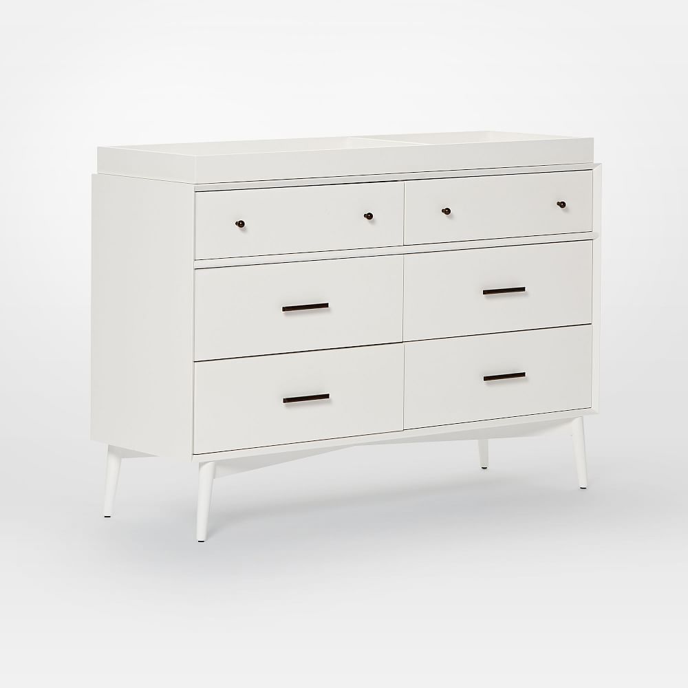 Mid Century 6 Drawer Changing Table thumbnail 4