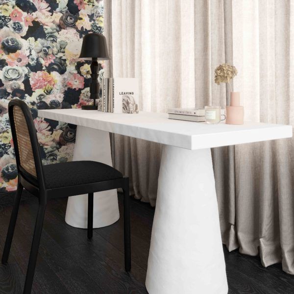Nyssa Desk In Faux Plaster thumbnail 2