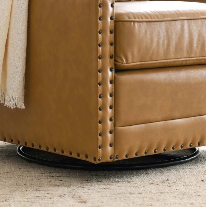 Shonta Vegan Leather Swivel Chair thumbnail 6