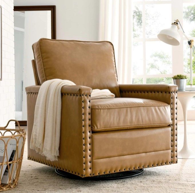Shonta Vegan Leather Swivel Chair thumbnail 7