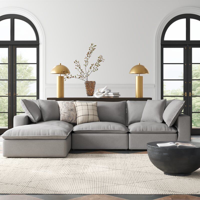 Marta Reversible Modular Sofa And Chaise with Ottoman thumbnail 2