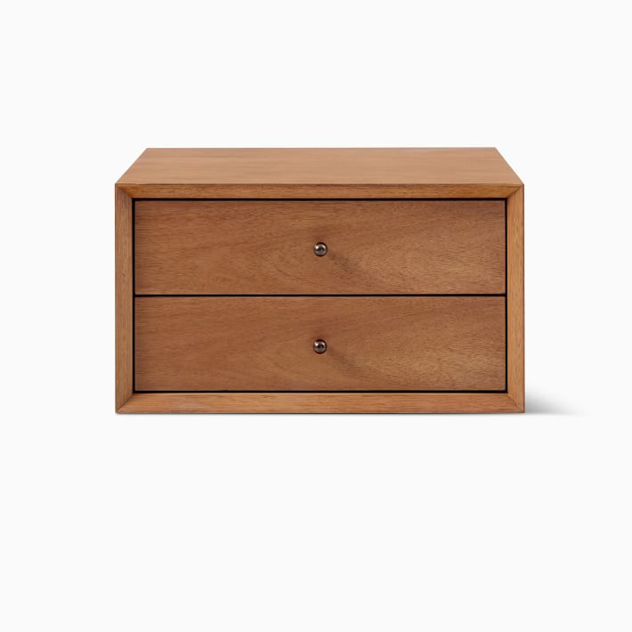 Mid Century Storage Wall Mounted Nightstand thumbnail 2