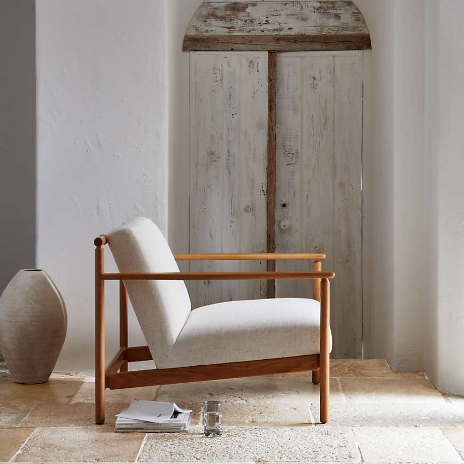 Ojai Upholstered Wood Frame Accent Chair thumbnail 6
