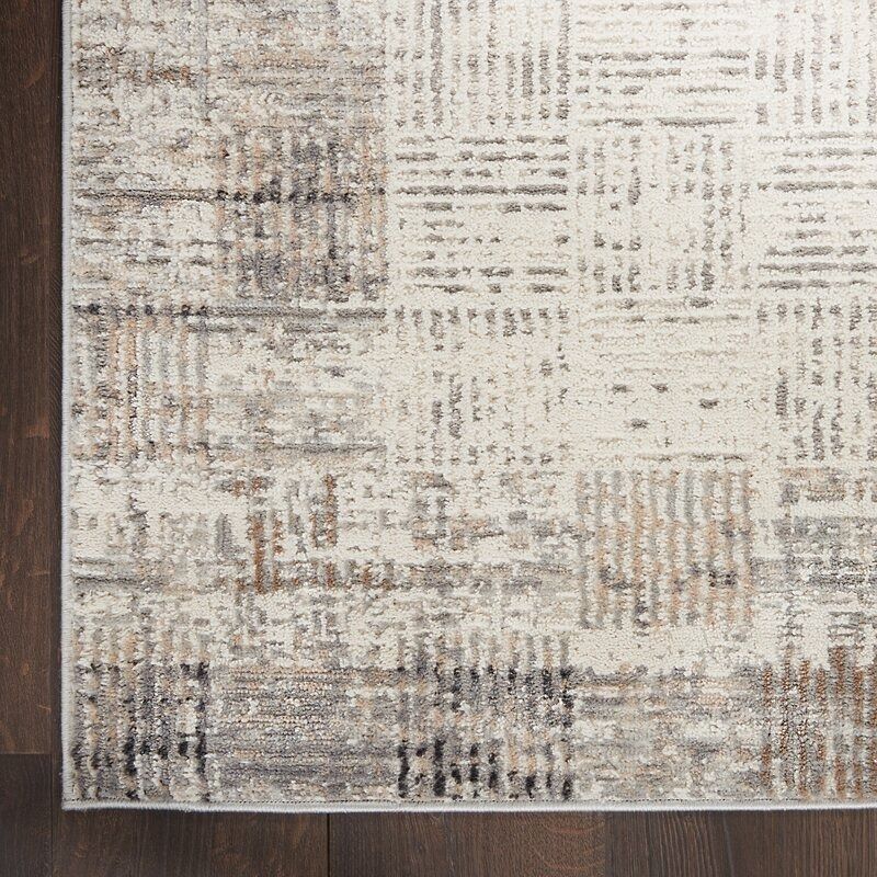 Alyse Geometric Gray/Ivory Area Rug-7'10''x9'10'' thumbnail 3
