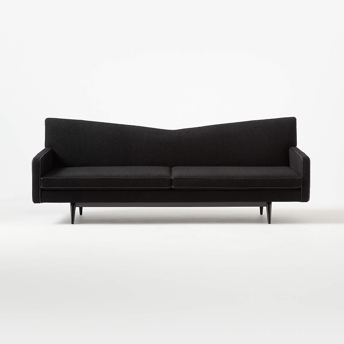 Bowtie Black Wool Sofa thumbnail 3