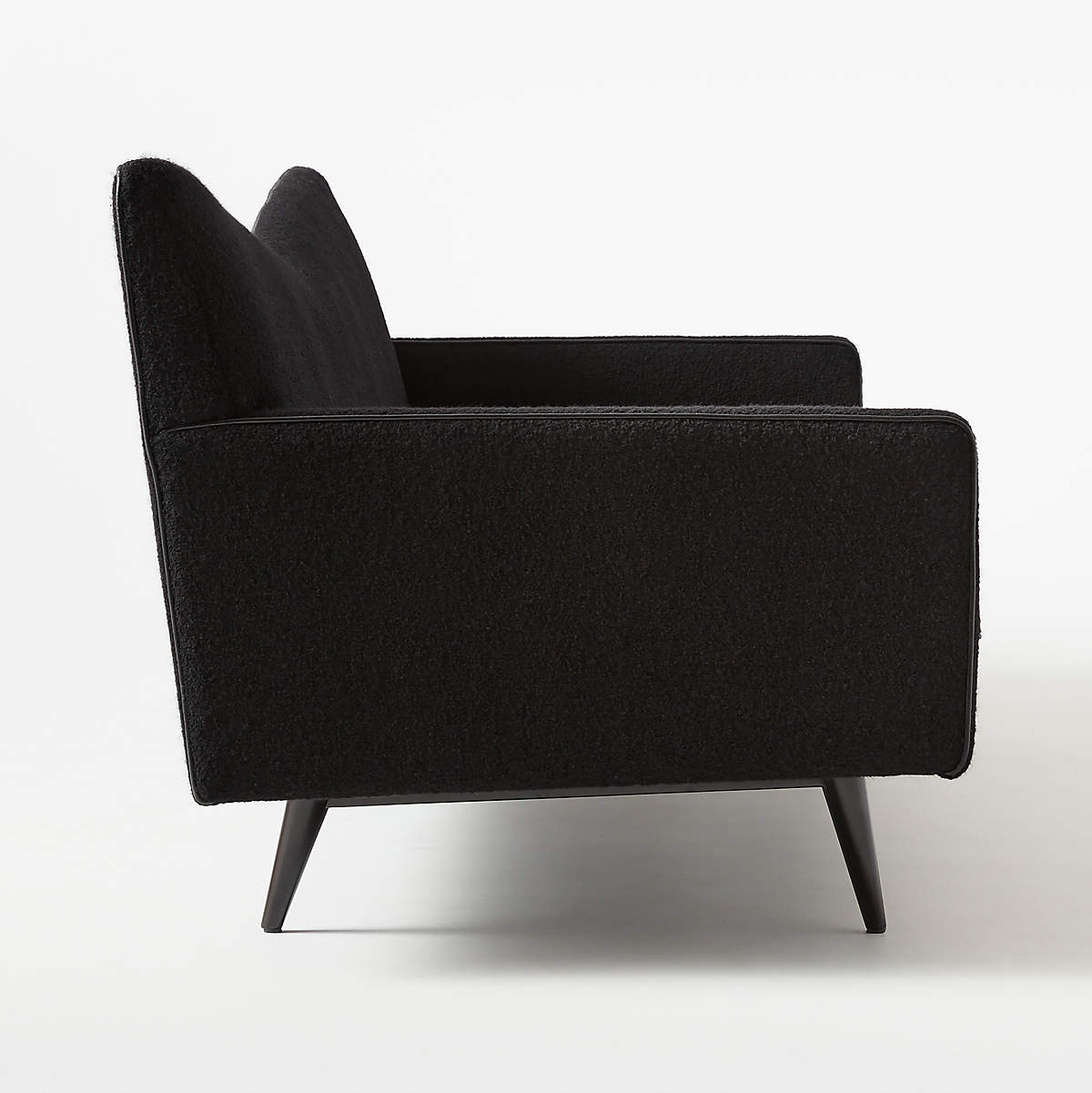 Bowtie Black Wool Sofa thumbnail 4