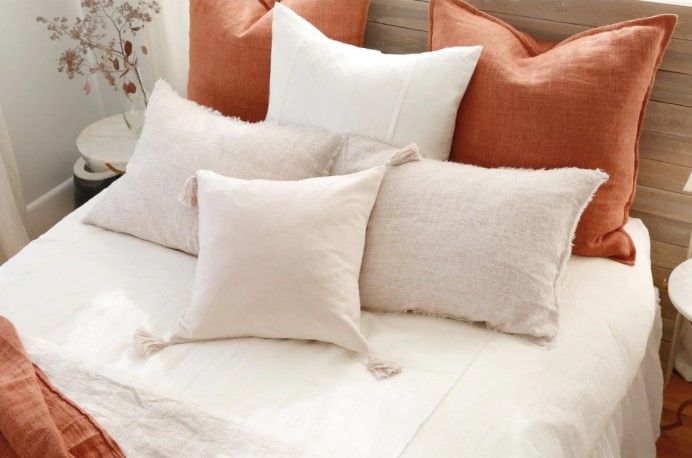 Bianca Rectangle Pillow Various Colors With Insert-40"x14" thumbnail 2