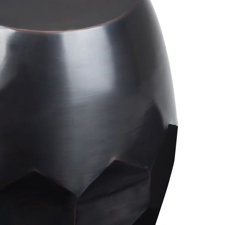 Midsomer Tall Iron Drum End Table thumbnail 3