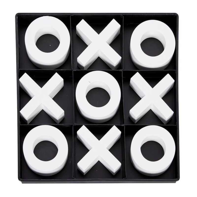 Tic Tac Toe Wooden Game Set thumbnail 2