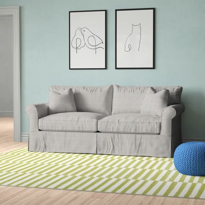 Amari Slipcovered Rolled Arm Sofa thumbnail 2