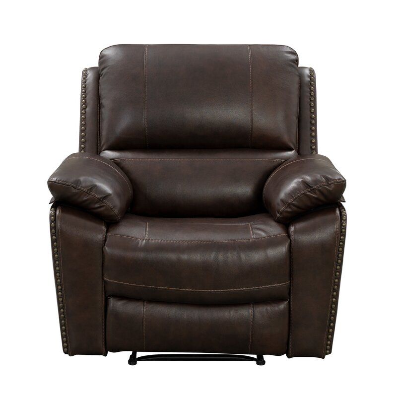 Igipa Genuine Leather Manual Standard Recliner thumbnail 2