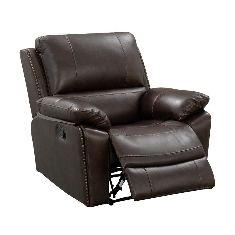 Igipa Genuine Leather Manual Standard Recliner thumbnail 3