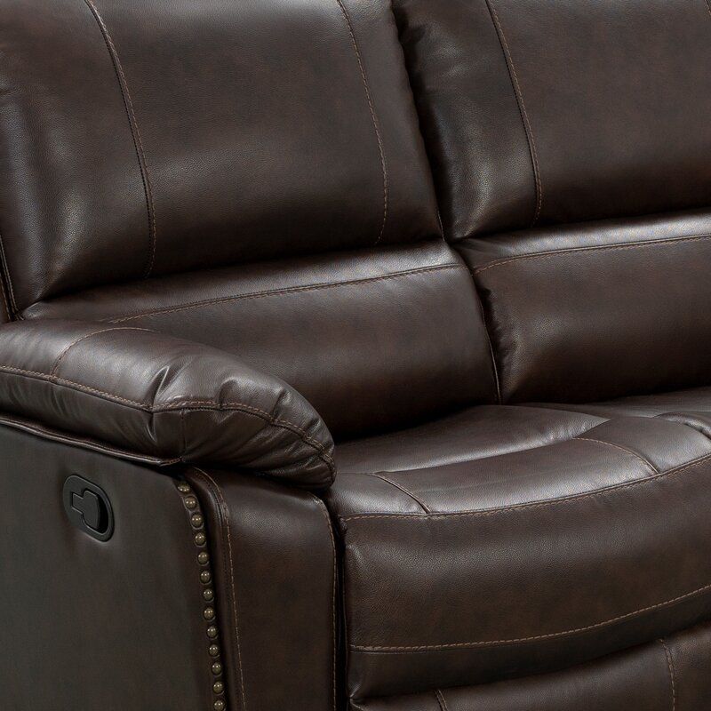 Igipa Genuine Leather Manual Standard Recliner thumbnail 4